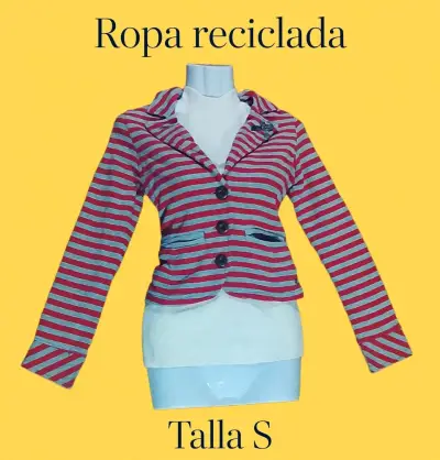 Chaqueta de mujer reciclada en varios colores - miniatura 1