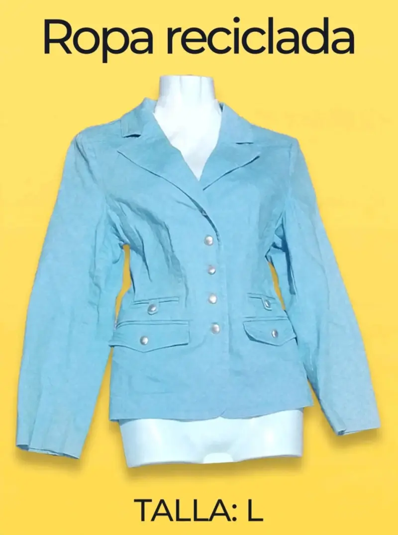 Chaqueta de mujer reciclada en varios colores - 5