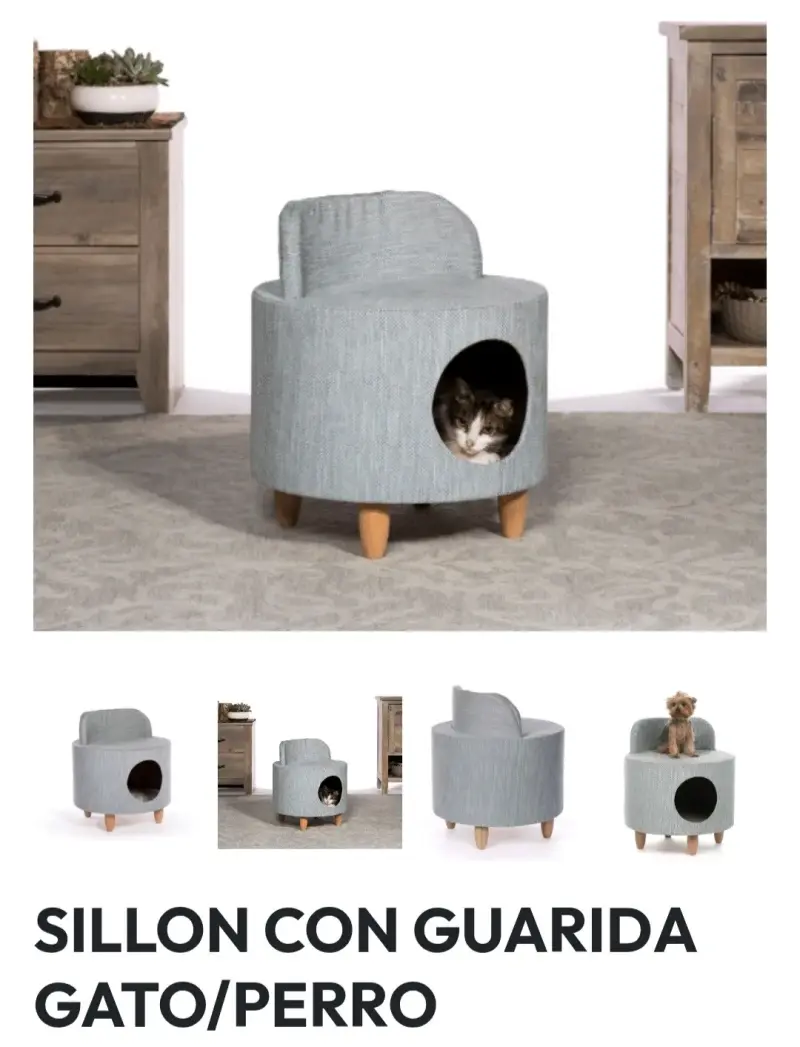Sillón con guarida para gato o perro - 1