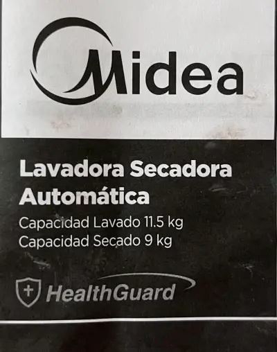 Lavadora secadora Midea 11.5 kg negra - miniatura 6