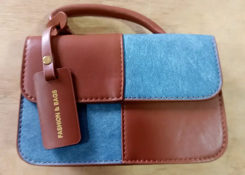 Cartera de cuero y denim Fashion & Bags