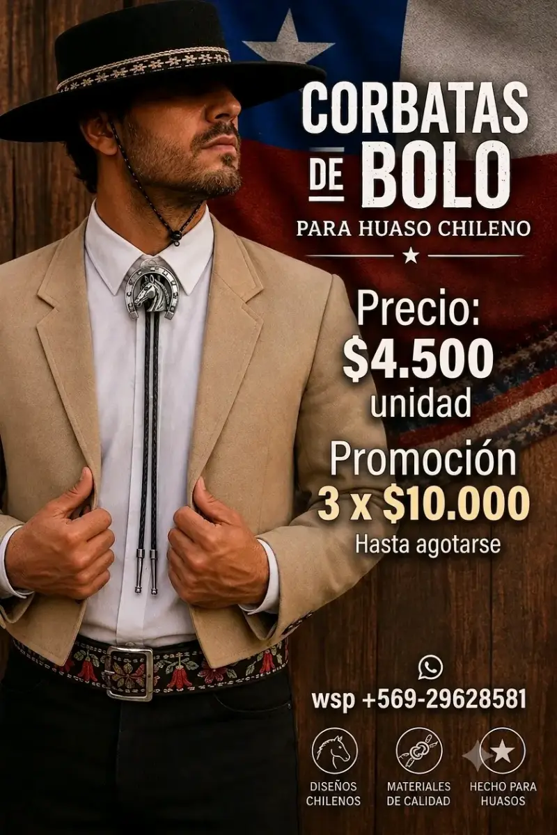 Huasos elegantes -Corbata o moño de Bolos, nuevos - 1