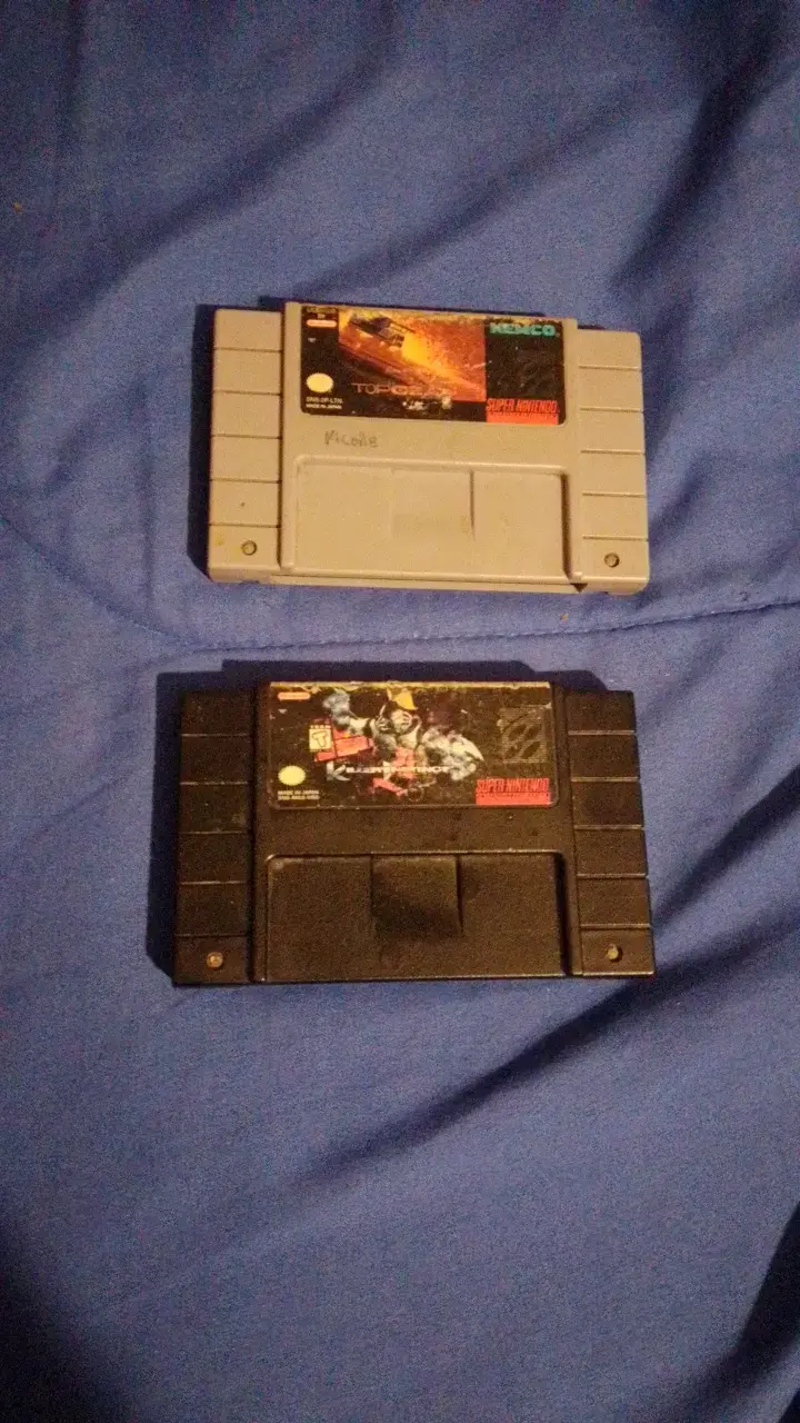 Cartuchos de juegos Super Nintendo usados