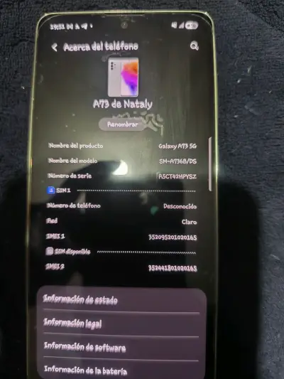 Samsung Galaxy A73 5G en buen estado - miniatura 1