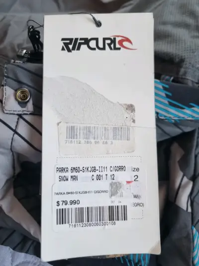 Parka Rip Curl Snow Man con Gorro Talla 12 - miniatura 6