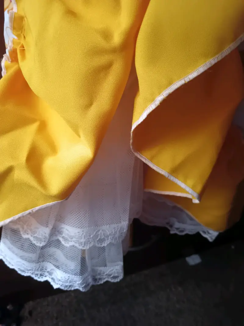 Vestido de huasita con falso incluido. - 2