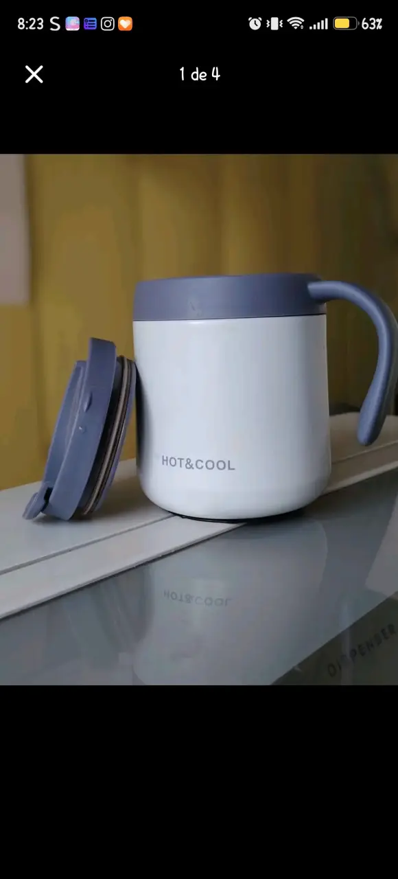 Taza térmica con tapa Hot & Cool