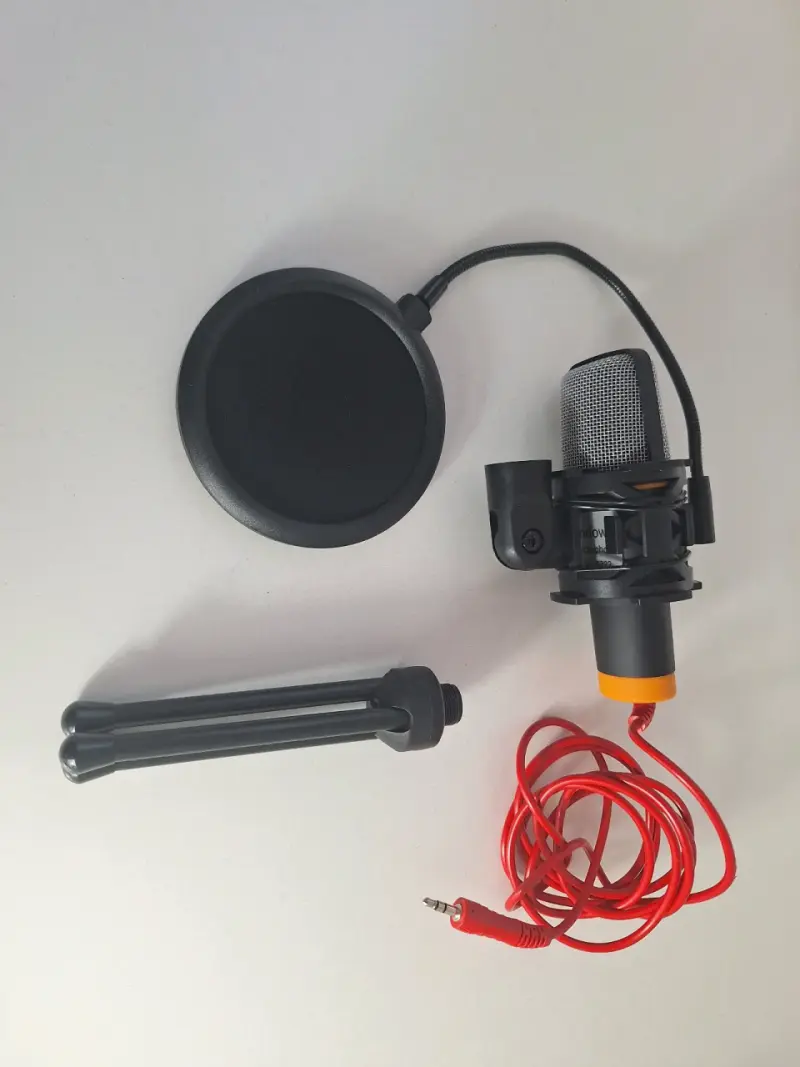 Micrófono condensador Andowl QY-K222 con soporte - 3