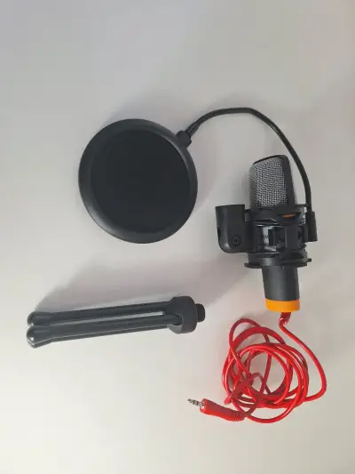 Micrófono condensador Andowl QY-K222 con soporte - miniatura 3
