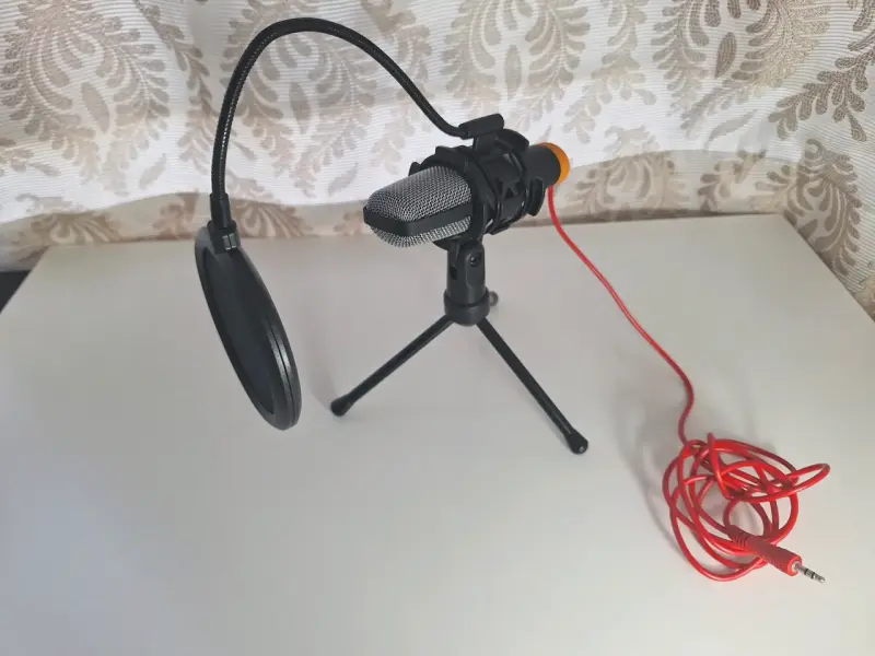 Micrófono condensador Andowl QY-K222 con soporte - 6