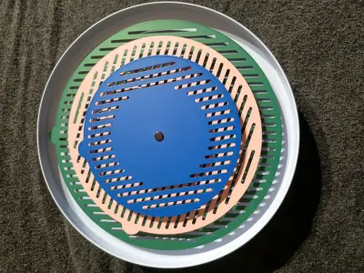 Reloj de pared multicolor con diseño moderno - miniatura 2
