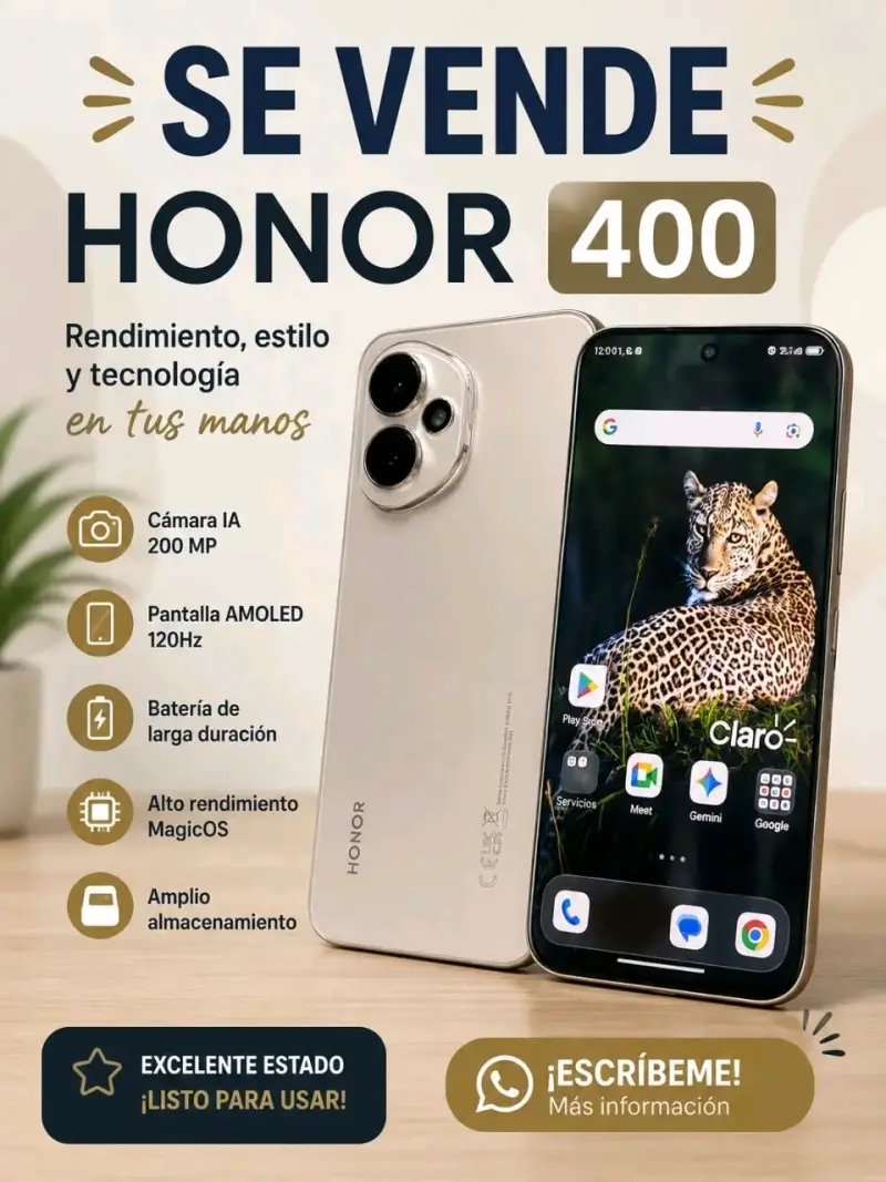 Smartphone Honor 400 con cámara 200 MP - 1