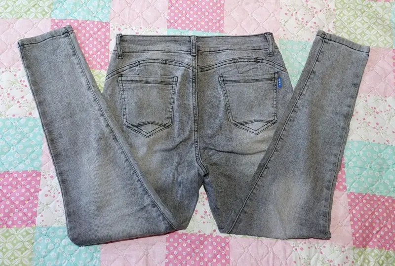 Jeans gris talla 42 para mujer - 2