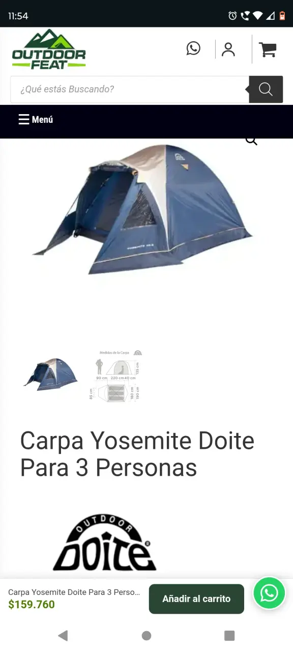 Carpa Doite Yosemite EXR3 para 3 Personas - 2