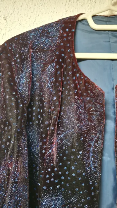 Chaqueta de terciopelo con diseño brillante - miniatura 2