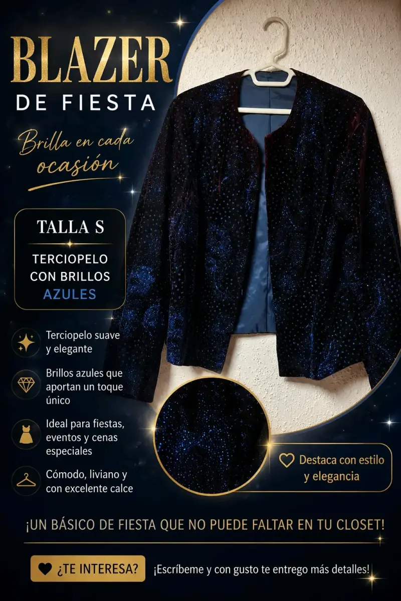 Chaqueta de terciopelo con diseño brillante - 5