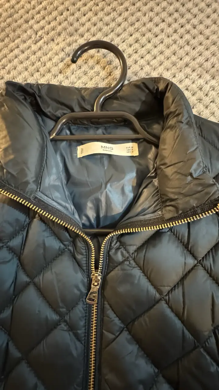 Chaqueta Mango acolchada verde petróleo mujer - 2