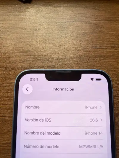 iPhone 14 Azul 256GB 100% Batería oportunidad - miniatura 3