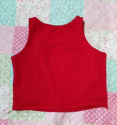 Crop top rojo para mujer talla Sm - miniatura 2