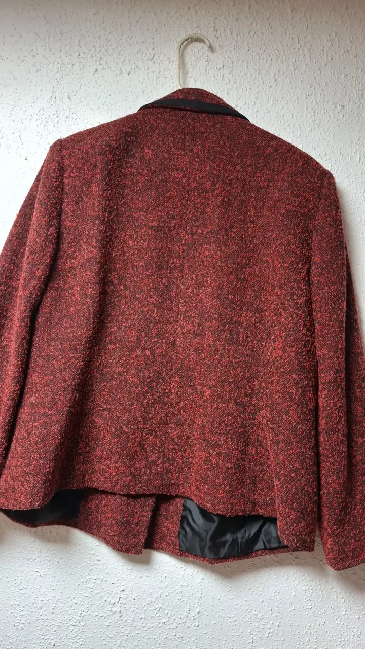 Blazer rojo de lana Le Suit para mujer - 3