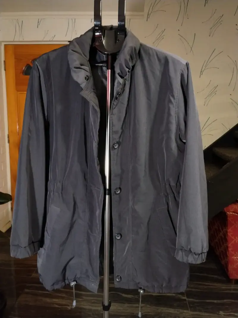 Chaqueta delgada gris oscuro para mujer - 1