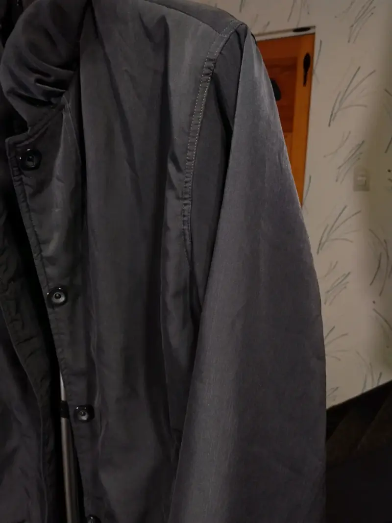 Chaqueta delgada gris oscuro para mujer - 2