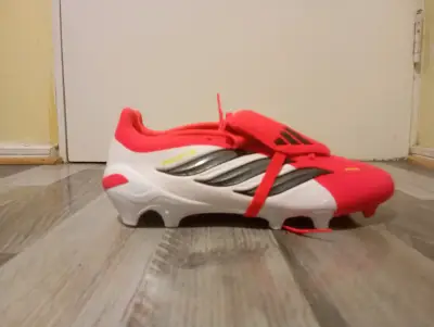 Botines de fútbol Adidas Predator rojos - miniatura 2