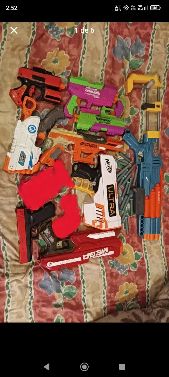 Set de pistolas de juguete Nerf multicolor - 1