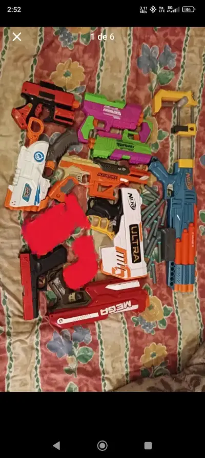 Set de pistolas de juguete Nerf multicolor - miniatura 1