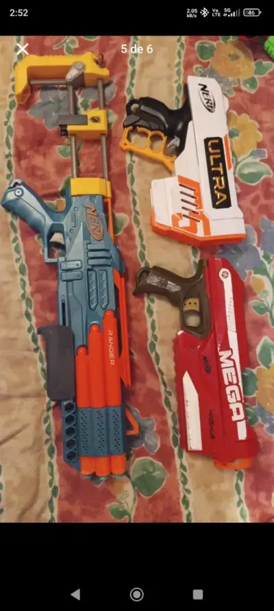 Set de pistolas de juguete Nerf multicolor - miniatura 3