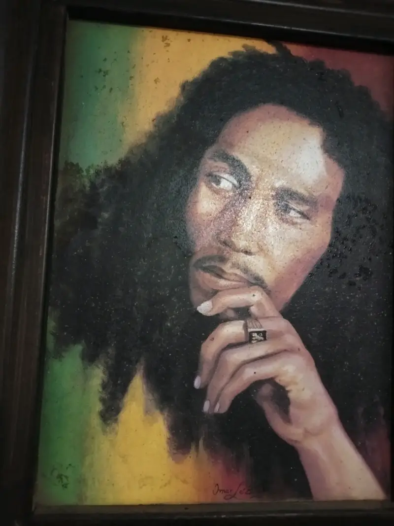 Cuadro Retrato Omar Leblanc pintor chileno - 2