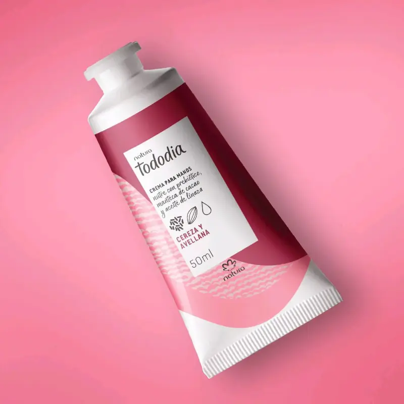 Crema de manos Natura Tododia Cereza y Avellana 50ml