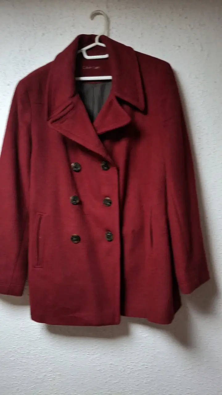 Abrigo rojo Calvin Klein para mujer