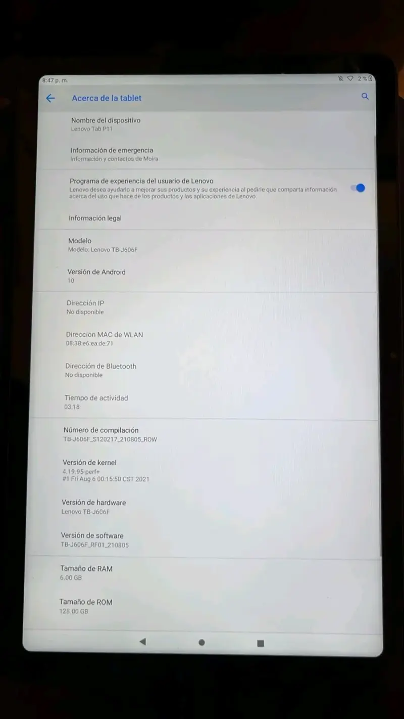 Tablet Lenovo Tab M10 con funda protectora - 5