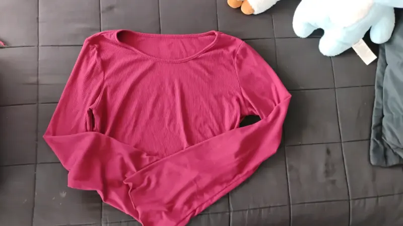 Polera manga larga color fucsia Dazy - 1