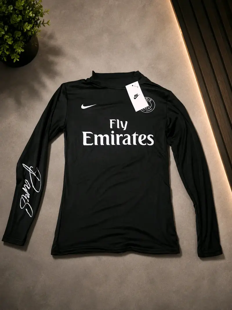 Camiseta Nike PSG Negra Manga Larga