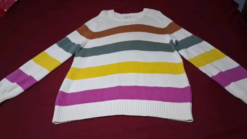 Suéter a rayas multicolor Free Assembly para mujer - 3