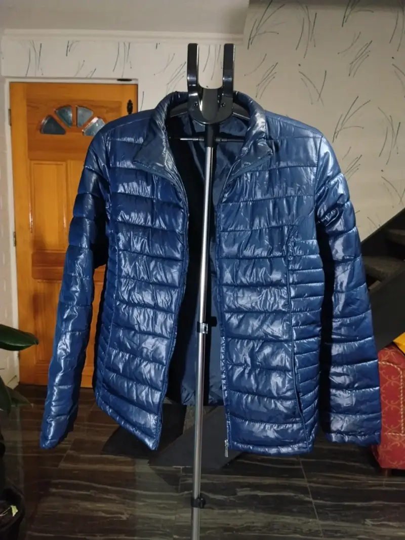 Chaqueta acolchada azul para mujer - 1