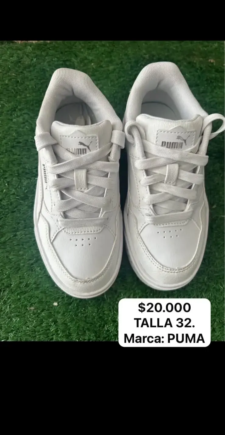Zapatillas blancas Puma talla 32 para niños - 1