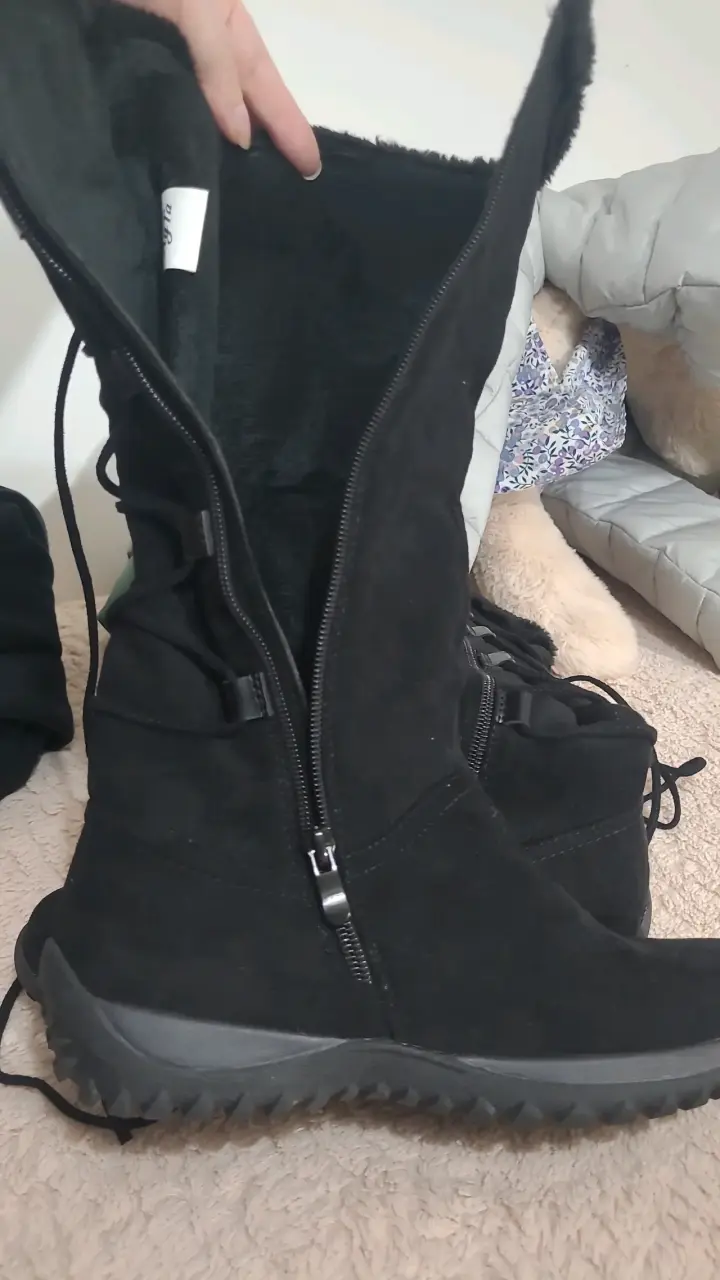Botas negras de invierno con forro interior - 4