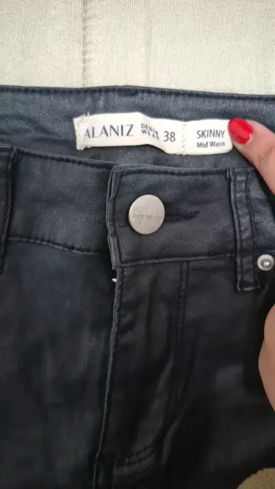 Jeans Skinny Alaniz Talla 38 Negro - miniatura 3