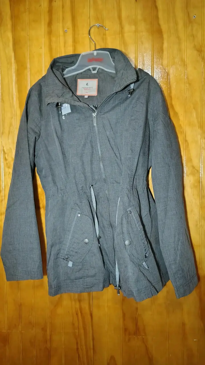 Chaqueta gris con capucha Newport - 1