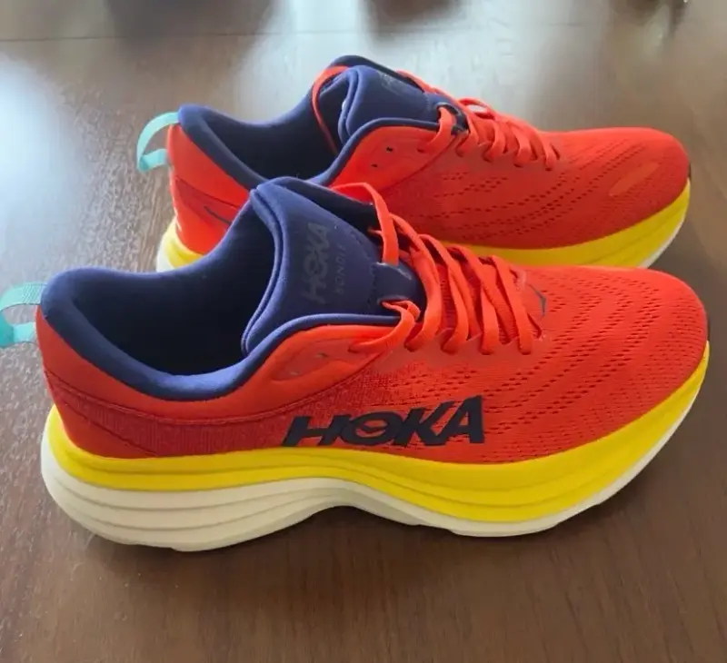 Zapatillas running Hoka Bondi 8 rojas - 3