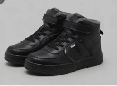 Zapatillas negras de cuero para niñas Colloky - miniatura 1
