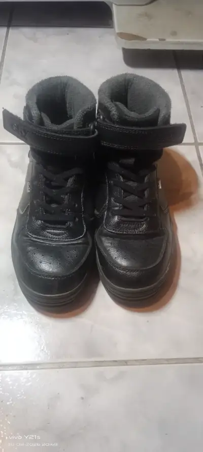 Zapatillas negras de cuero para niñas Colloky - miniatura 3