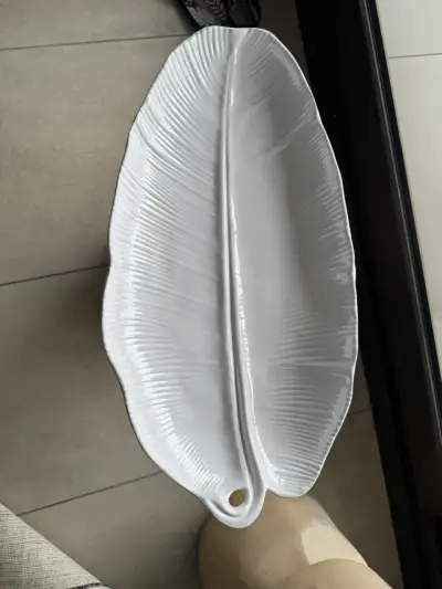 Set 2 fuentes de melamina en Forma de Hoja - miniatura 2
