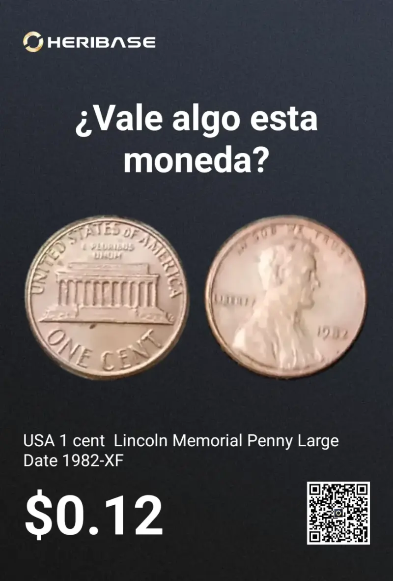 Moneda USA 1 cent Lincoln Memorial 1985 - 2