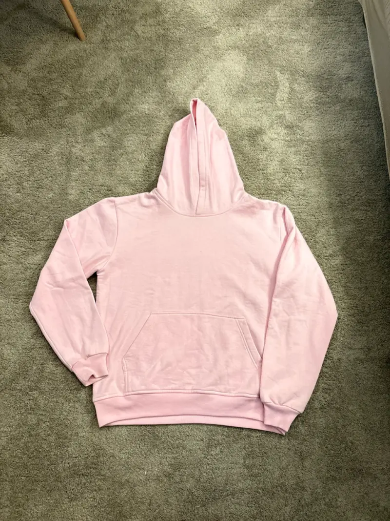 Polerón rosado con capucha - 3
