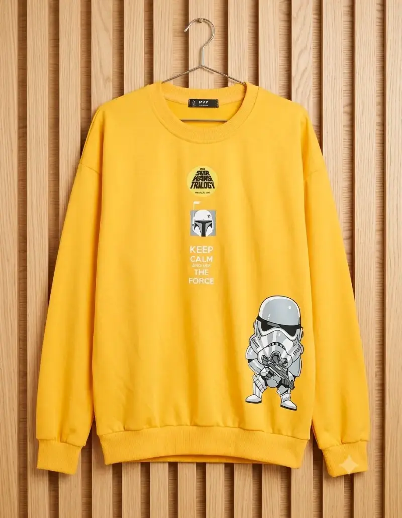 Polerón amarillo Star Wars
