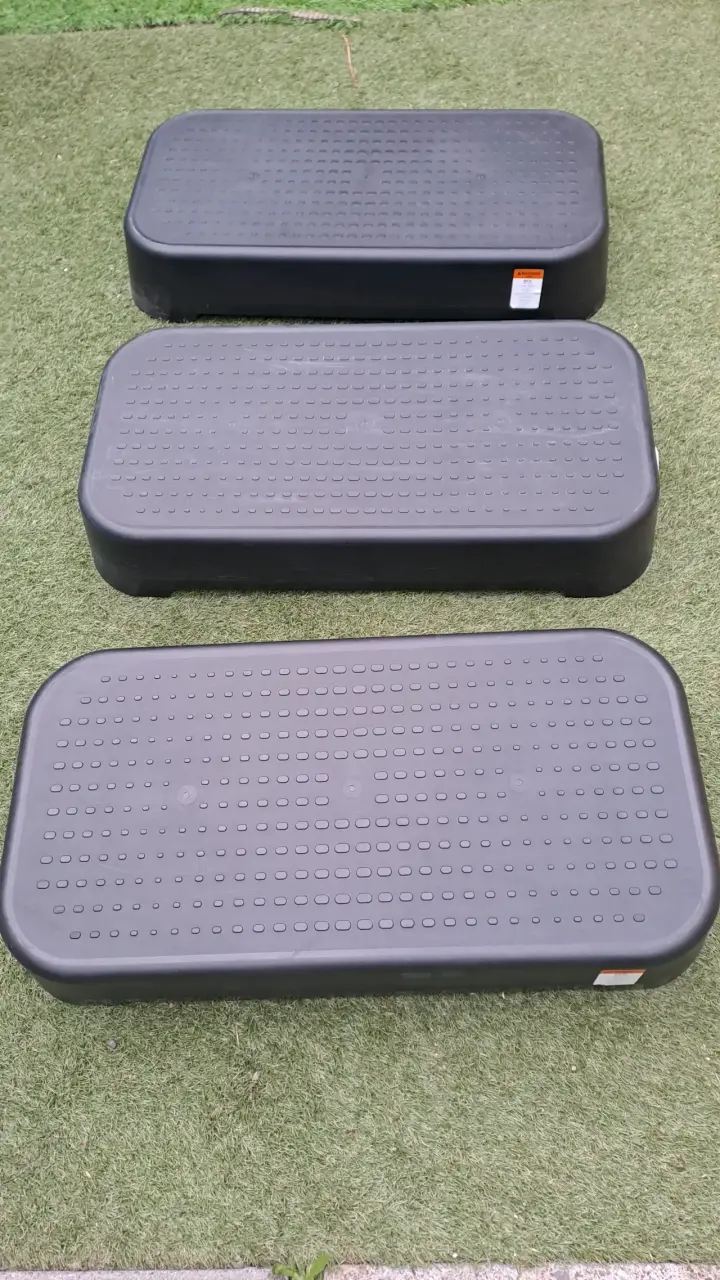 Set de 3 steps para ejercicio aeróbico negro - 5